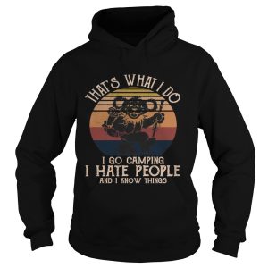 Bear thats what i do i go camping i hate people and i know vintage retro shirt 1