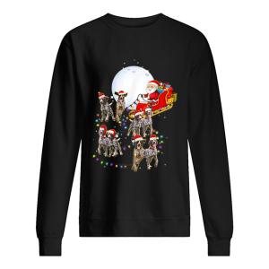 Beautiful German Shorthaired Pointer Christmas Reindeer Lights Gifts shirt