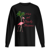 Beautiful Have A Beachy Christmas Flamingo shirt
