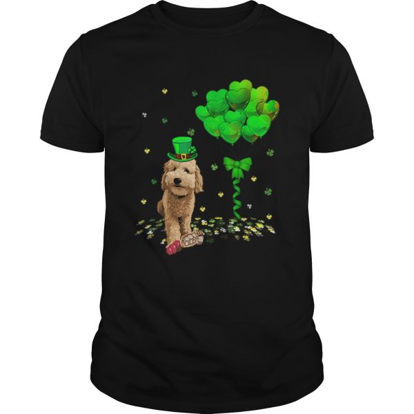 Beautiful Irish Golden Doodle Leprechaun Balloon St Patricks Day shirt