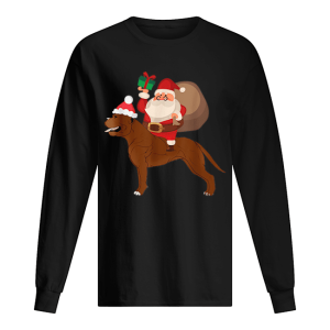 Beautiful Santa Riding Cane Corso Christmas Pajama Gift shirt 1