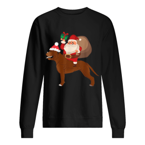 Beautiful Santa Riding Cane Corso Christmas Pajama Gift shirt 2