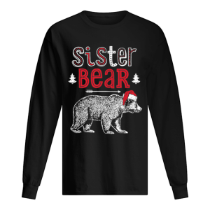 Beautiful Sister Bear Christmas Santa Family Matching Pajamas shirt 1