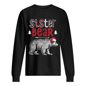 Beautiful Sister Bear Christmas Santa Family Matching Pajamas shirt