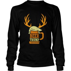 Beer Trump Reindeer Christmas shirt