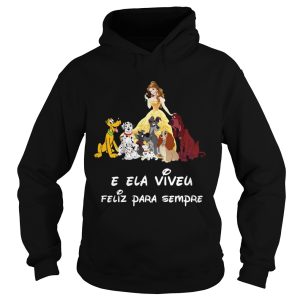 Belle and Dogs and She Lived Happily Ever After shirt 1