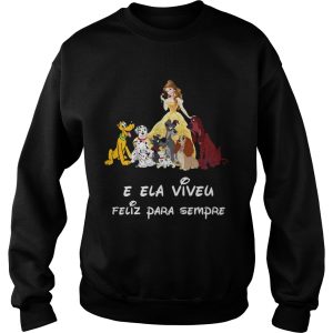 Belle and Dogs and She Lived Happily Ever After shirt 3