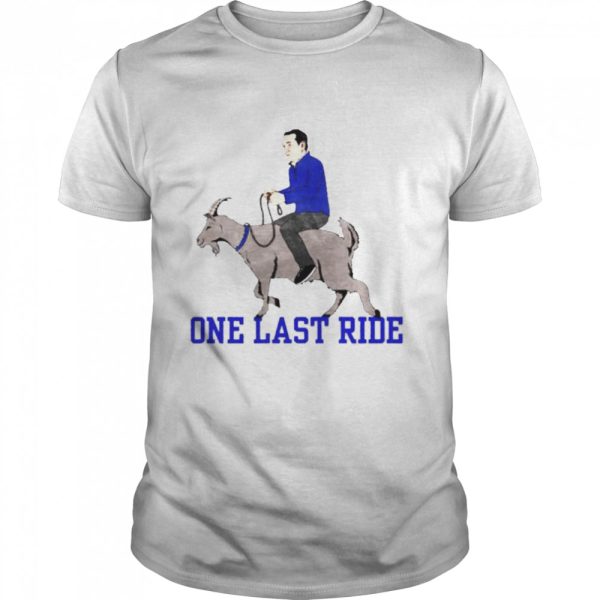 Bench Mob riding goat one last ride shirt