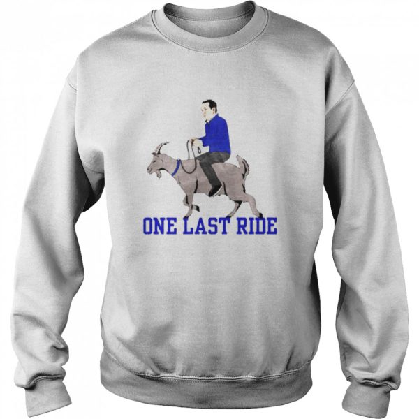 Bench Mob riding goat one last ride shirt