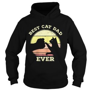 Best Cat Dad Ever Funny Cat Lover shirt L