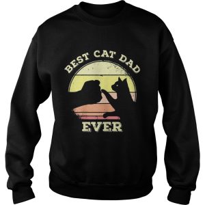 Best Cat Dad Ever Funny Cat Lover shirt L 3