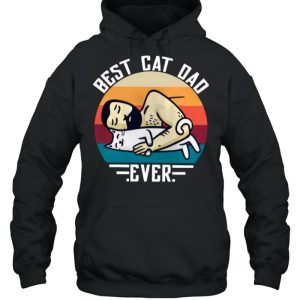 Best Cat Dad Ever Sleeping Vintage shirt 3