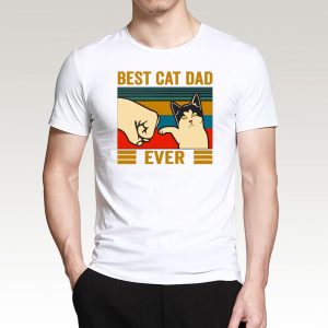 Best Cat Dad T-shirt – Fist Bump!