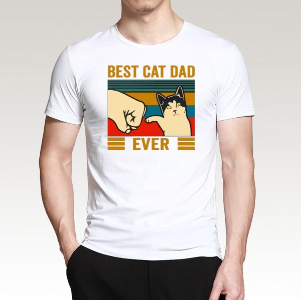 Best Cat Dad T-shirt – Fist Bump!