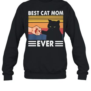 Best Cat Mom Ever Black Cat Vintage Shirt