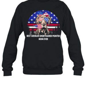 Best German Shorthaired Pointer Mom Ever Dog American Flag Shirt