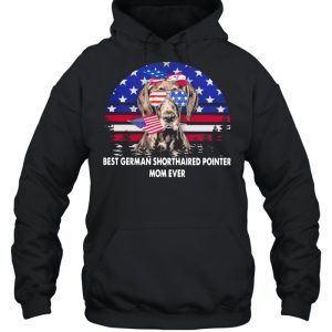 Best German Shorthaired Pointer Mom Ever Dog American Flag Shirt 3