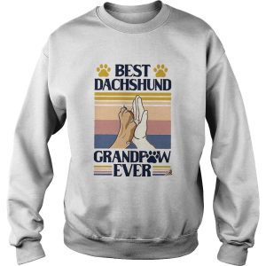 Best dachshund grandpaw ever vintage retro shirt