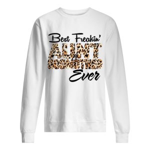 Best freakin' aunt godmother Leopard shirt 2