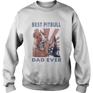 Best pitbull dad ever american flag independence day shirt