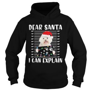 Bichon Dear Santa I Can Explain Christmas Sweater shirt 1