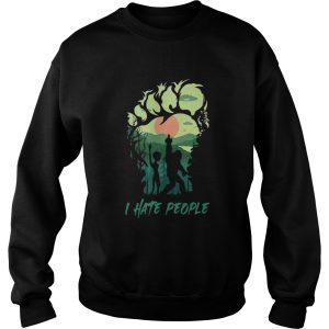 Bigfoot Alien I Hate People shirt 2