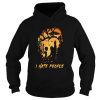 Bigfoot And Alien I Hate People Halloween shirt