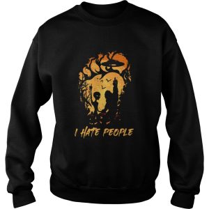 Bigfoot And Alien I Hate People Halloween shirt 2