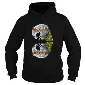 Bigfoot Big Moon Santa Christmas shirt 1