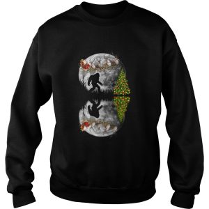 Bigfoot Big Moon Santa Christmas shirt 3