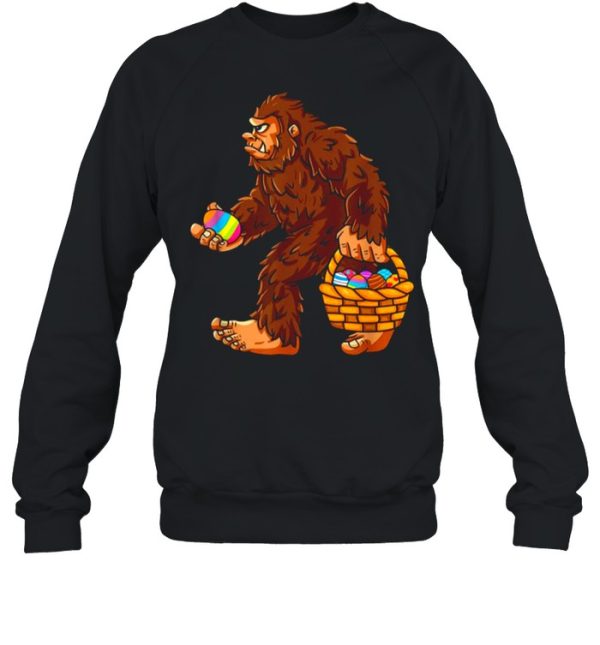 Bigfoot Eggs Basket Happy Easter 2021 shirt