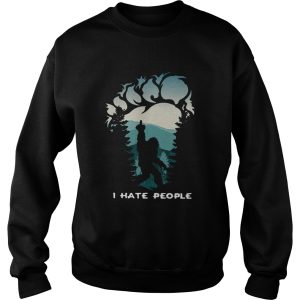 Bigfoot Middle Finger I Hate People shirt 2