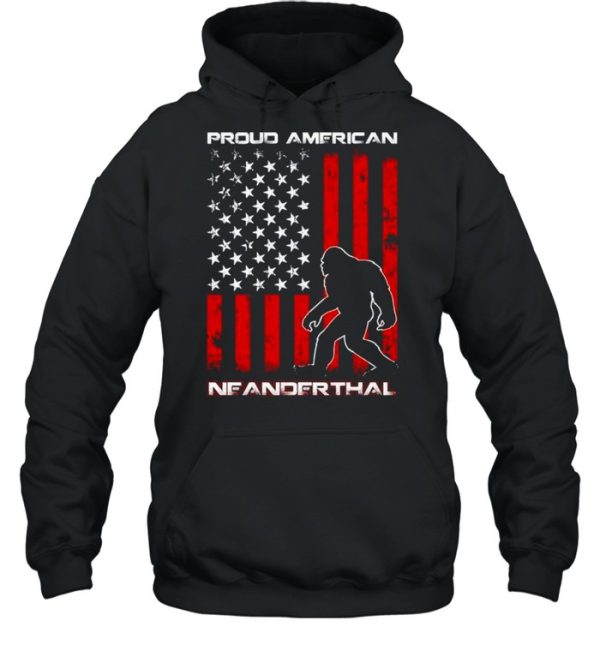 Bigfoot Proud american neanderthal shirt