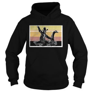 Bigfoot Riding Loch Ness Monster Vintage shirt 1