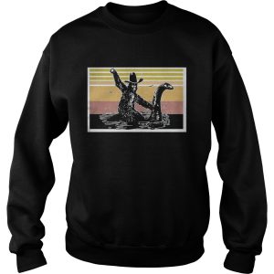 Bigfoot Riding Loch Ness Monster Vintage shirt 2