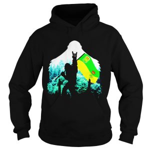 Bigfoot Saskatchewan Flag In The Forest shirt 1