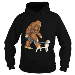 Bigfoot Sasquatch Walking Beagle shirt 1