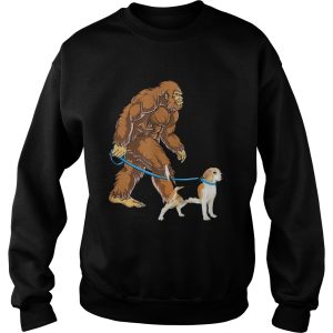 Bigfoot Sasquatch Walking Beagle shirt 2