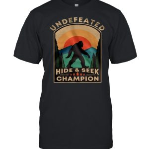 Bigfoot Undefeated Hide And Seek Champion Vintage shirt