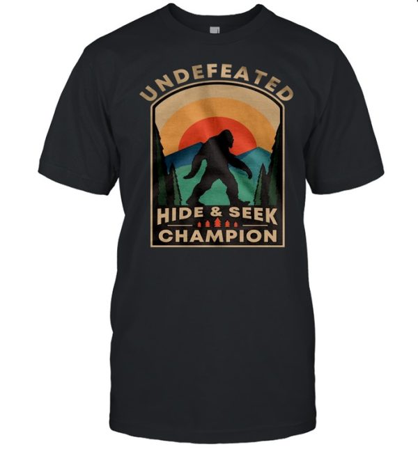 Bigfoot Undefeated Hide And Seek Champion Vintage shirt