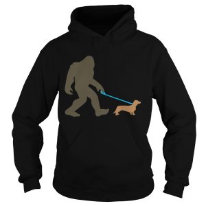 Bigfoot Walking Dachshund Sasquatch Doxie Dog shirt 1