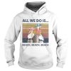 Bird All We Do Is Beach Beach Beach Vintage Retro shirt