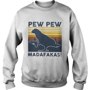 Bird pew pew madafakas vintage retro shirt 2