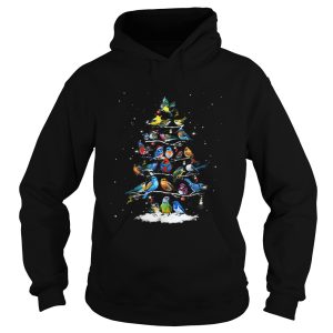 Birds Christmas Tree shirt 1