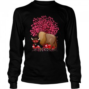 Bison Animal Bison Valentine's Day Shirt 3