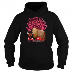 Bison Animal Bison Valentine's Day Shirt 5