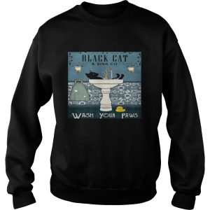 Black Cat And Sink Co Wash Your Paws shirt 2