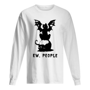 Black Cat Bats and Skull Ew People shirt