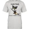 Black Cat Hunting because murder Is wrong shirt
