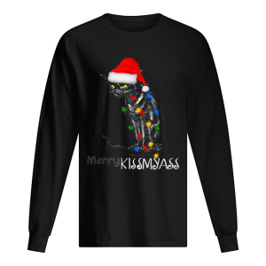 Black Cat Merry Kissmyass shirt 1